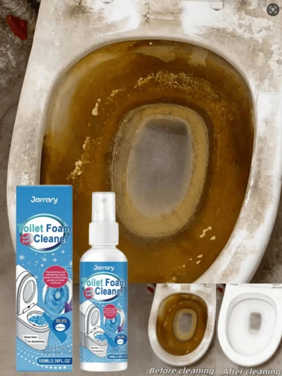 Limpiador de inodoro. Al limpiar, rocíe uniformemente en el área objetivo. Deje que el limpiador se asiente durante 5-8 minutos para descomponer efectivamente la suciedad. Use un cepillo para limpiar el inodoro, centrándose en las áreas muy sucias, luego enjuague bien con agua. También puede descomponer eficazmente la cal persistente, eliminar por completo las manchas de agua dura y el óxido, y restaurar el inodoro a un estado limpio y brillante.