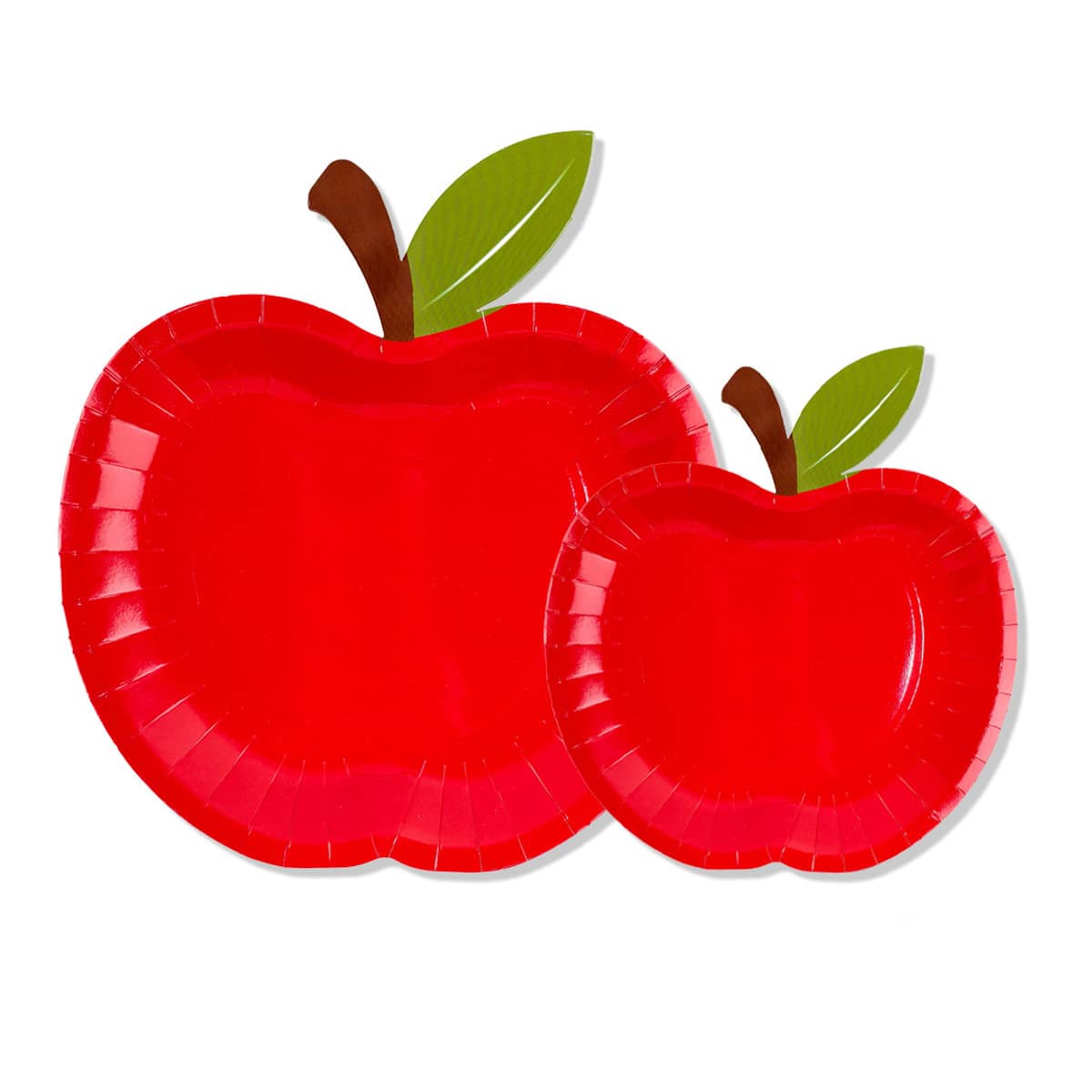 10pcs/20pcs/30pcs 6.3x7.09/9.25x9.84inch Red Apple Shaped Paper Plates - Apple Plates For Fruit Themed Party, Back To School, Teacher Appreciation, Baby-Shower, Birthday Party Decorations Tableware Supplies Men Women - Red - View 1