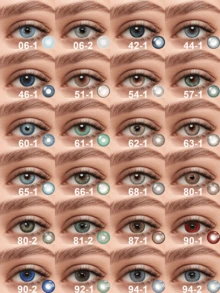 39 Pairs Of Colored Contact Lens, Offering Various Color Options. Equipped With A Contact Lens Case And Wearing Tools, Suitable For Year-Round Use, For Eye Makeup, Role-Playing, Festival Event Dressing, Halloween Costume Cosplay, Etc. - Nhiều màu - Xem 2