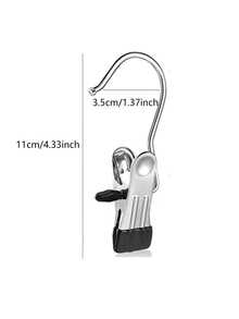 1Pc/2Pcs Clothes Hanger, Rotatable Hanging Rack, Space-Saving Curved Hanger For Yoga Pants And Leggings - Closet Organizer With 10 Clips, Pants Socks Hanger For Clothes Shops Valentine DAY, Valentines Wedding, Birthday - Multicolor - View 13