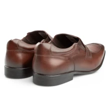 Kit 4x1 Rafarillo Men's Dress Shoes In Comfortable Leather, New Release, For Weddings And Work + Belt + Socks + Shoehorn, Original Mahogany Black Footwear 45030 - Rỉ Nâu - Xem 5
