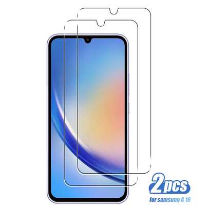 2pcs Tempered Glass Screen Protector For Samsung Galaxy A05, A05s, A06, A16, A17, A12, A13 4G, A14, A15, A22 5G, A23 5G, A25, A32 4G/5G, A33 5G, A34, A35, A36, A50, A51, A52, A53 5G, A54, A55 5G, A56, A70, High Definition, Transparent, Full Screen Coverage, Anti-Scratch, Anti-Fingerprint, Bubble-Free
