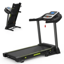 Folding Treadmill For Home, 3.5HP Quiet Motor & App Control, 3D Virtual Running, Shock Absorption, 400 Lb Capacity, LCD Display, Bluetooth Speakers, Small Treadmills For Small Spaces - 美規A型插(110-127V) - 查看 8