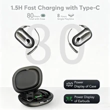 168種語言AI翻譯耳機，藍牙6.1耳機翻譯器，4合1智慧模式觸控螢幕即時翻譯耳機，相容iOS與Android，適合旅行、商務與學習 - 查看 5