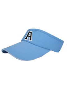 1pc Women's Lightweight Sun Hat - Breathable Adjustable Polyester Material With UV Protection, 26 Letter Design Curved Brim Suitable For Running Outdoor Activities, Breathable Sports Cap,Holiday,Travel - Blue - View 6