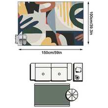 1pc Rug, Carpet, Area Rug, Doormat, Nordic Modern Luxury Creative INS Style - Beautiful Colorful Leaf Pattern Geometric Elements - Outdoor Carpet, Entryway, Balcony, Hallway, Outdoor, Patio, Living Room Etc., All Season Soft Machine Washable Carpet Mat, Home Decor - Multicolor - View 13