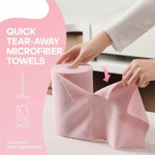 75 Pieces Of Ultra-Fine Fiber Cleaning Cloth - Super Absorbent Reusable Cleaning Cloth, 12 "X12" Scratch Resistant And Hairless, Suitable For Cars, Kitchens, Homes, Bathrooms, Offices - Multi-Purpose Cleaning Products, Multifunctional Cleaning Cloth, Textured Surface Cloth - 灰色 - 查看 2
