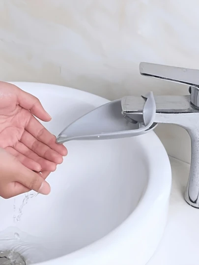 1 cái nối dài vòi nước hình chữ U - Lắp đặt dễ dàng, thiết kế tiết kiệm không gian, đặc biệt phù hợp cho người gặp khó khăn về vận động, tiện lợi khi sử dụng bồn rửa, được làm từ chất liệu nhựa bền.