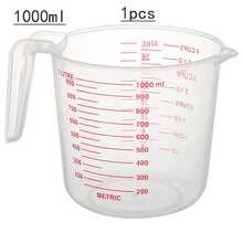 Bộ 3 cốc đong bằng nhựa trong suốt có vạch chia, dụng cụ đong đong dùng trong nhà bếp và làm bánh. - trắng - Xem 14