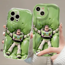 Disney.‌ What Plush Woody And Buzz Lightyear Patterned Phone Case Featuring An Iconic Space Explorer Design. Compatible With IPhone 17, 16, 15, 14, 13, 12, And 11 Pro Models. Made Of Flexible TPU With Shockproof Protection. Perfect As A Gift For Family, Friends, Birthdays, Holidays, And Special Occasions. - 白色 - 查看 2