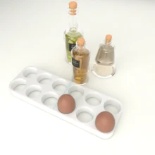 Khay đựng trứng 6 ngăn dạng mô-đun, bề mặt mờ, chống trượt một mặt, thiết kế ghép nối tiện dụng cho tủ lạnh và dễ dàng bố trí. - Nhiều màu - Xem 3