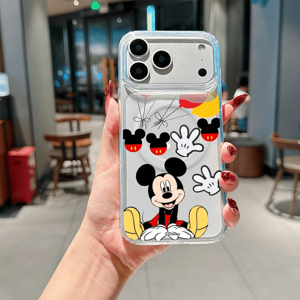 Disney Mickey Mouse Sitting Pose Phone Case, Cute Mickey With Mickey Head Icons, Gloves & Balloon Accents. Cover For IPhone 17, 16, 15, 14, 13, 12, And 11 Pro Models.. A Fun Gift For Family, Friends, Birthdays, Holidays, And Special Occasions. - 無色 - 查看 1
