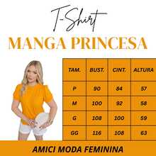 Plus Size Modern Women's Blouse With Puff Sleeve - Amarillo - Ver 4