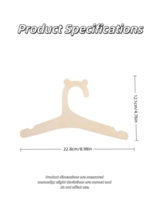 5/10 chiếc móc treo quần áo trẻ em hình gấu bằng gỗ sáng tạo, giá treo quần áo phòng trẻ em - màu nâu - Xem 5