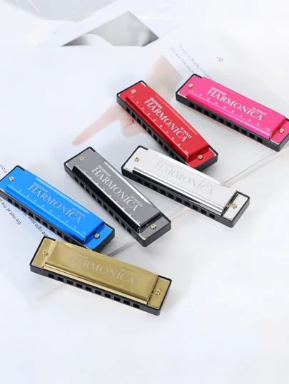10-Hole C-Key Blues Harmonica For Beginners, Includes Harmonica Case And Instruction Manual. Suitable For Beginners, Adults And Professionals, An Excellent Gift Choice For Holidays.