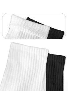 Bluey 1双卡通布鲁伊动漫印花袜子，可爱宾果狗可可锈松饼图案，休闲日常穿着，直筒袜，适合生日派对、摄影道具等场合。 - 多色 - 查看 5