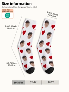 1 Đôi tất in hình mặt người theo yêu cầu, tất in ảnh theo yêu cầu, tất in hình theo yêu cầu, tất in hình mặt người cá tính và vui nhộn, tất in hình theo yêu cầu, có thể in bất kỳ khuôn mặt nào lên tất, quà tặng kỷ niệm, quà tặng ngày Valentine, quà tặng sinh nhật, quà tặng đám cưới, quà tặng ngày của mẹ, quà tặng ngày của cha. - Nhiều màu - Xem 6