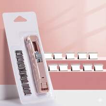1 Bộ Kẹp Giấy Kèm Kẹp Kim Loại Thay Thế - Dụng Cụ Văn Phòng Phẩm Sáng Tạo Dành Cho Học Sinh - Công Cụ Kẹp Giấy Di Động Dùng Để Khen Thưởng Trong Lớp Học - Đồ Dùng Học Tập Bền Chắc Làm Quà Tặng Cho Giáo Viên & Học Sinh - Bộ Kẹp Giấy Chuyên Nghiệp - Kẹp Giấy Cầm Tay Không Làm Hỏng Giấy - Kẹp Giấy Di Động Dùng Để Sắp Xếp Giấy Tờ Học Tập & Bài Kiểm Tra - Bộ Kẹp Kim Loại Thay Thế Có Thể Tái Sử Dụng - Kẹp Kim Loại Thay Thế Dễ Sử Dụng Cho Gia Đình, Văn Phòng & Trường Học - A - Xem 10