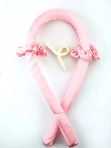 3 chiếc kẹp uốn tóc ngủ bằng mút xốp, màu hồng nhạt, dụng cụ uốn tóc sóng lớn. - Màu Hồng  San hô - Xem 7