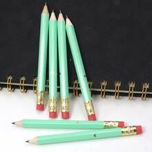 25 chiếc bút chì mini hình trái tim màu xanh lá cây và vàng kim, bút chì trò chơi tiệc cưới, bút chì mini, bút chì golf, bút chì đám cưới, quà tặng tiệc cưới - màu xanh lá - Xem 3