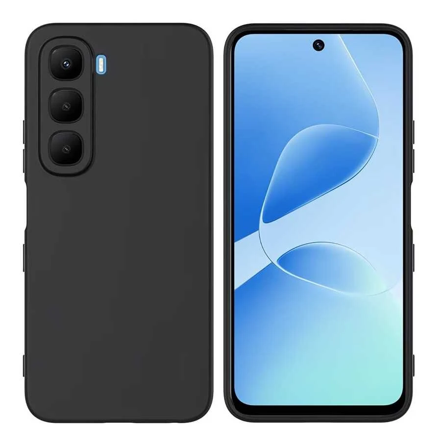 Mattschwarze Handyhülle kompatibel mit Transsion Hot 60i (5G), Hot 60 Pro+, GT 30 Pro, Zero 40 5G, Hot 50 Pro+ 4G, Smart 9, Hot 40i, Smart 8 Pro, Hot 30 Play, Note 40X 5G, Zero 30 5G, Hot 40 Pro, Smart 7, Note 50 Pro+, Note 50s, Hot 50i 4G, Spark 40, Spark 40C, Spark 40 Pro, Spark 30 Pro, Spark 10 Pro, Pova 6 5G, Pova 6 Pro 5G, Spark 30C, Spark 20 Pro, Pova 5 Pro 5G, Spark Go 2024 - Schwarz - Übersicht 1