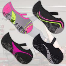 4 Pares  Meia Feminina Pilates Ioga Hidro  respirável  secagem rápida    Macio    Tecido    Outono / Inverno  Primavera / Verão - Multicolorido - Visão 9