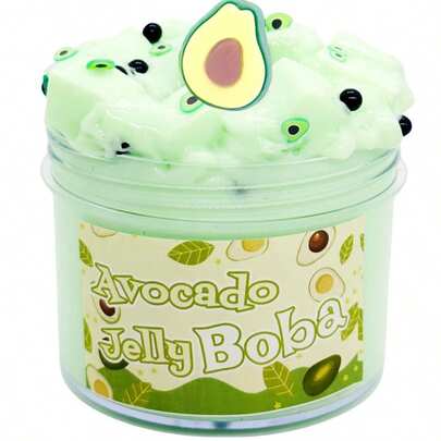 Avocado Crystal Slime, Soft And Retractable Squeeze Children's DIY Toys, Ideal For Birthdays, Parties, Valentine's Day, Easter, Christmas Gifts