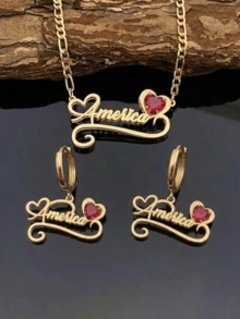 Bộ trang sức đá quý theo tháng sinh cá nhân hóa: Nhẫn và bông tai khắc tên, dây chuyền thép không gỉ hai mặt khắc tên, quà tặng trang sức cá nhân hóa, quà tặng gia đình, quà tặng cho mẹ mới sinh, quà sinh nhật, quà tặng dây chuyền đá quý theo tháng sinh gia đình tùy chỉnh cho thiếu nữ, phụ kiện du lịch mùa hè chống thấm nước và không phai màu. - Nhiều màu - Xem 4