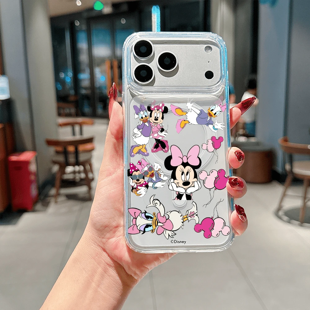 Disney Minnie Mouse & Daisy Duck Playful Collage Phone Case, Cute Minnie & Daisy In Various Fun Poses With Mickey Head Balloon Accents. Cover For IPhone 17, 16, 15, 14, 13, 12, And 11 Pro Models.. A Fun Gift For Family, Friends, Birthdays, Holidays, And Special Occasions. - 無色 - 查看 1
