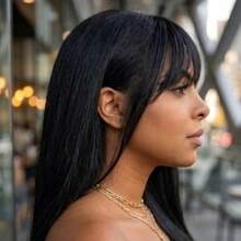 Synthetic Woven Wigs - màu đen - Xem 3