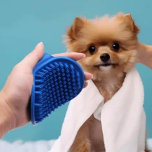 Upgraded Efficient Pet Hair Removal Set, Includes Grooming Glove, Massage Brush, Gentle Deshedding Brush Suitable For Long & Short Haired Dogs, Cats And Horses, Massage And Promote Blood Circulation - Easy To Use And Clean - Multicolor - View 6
