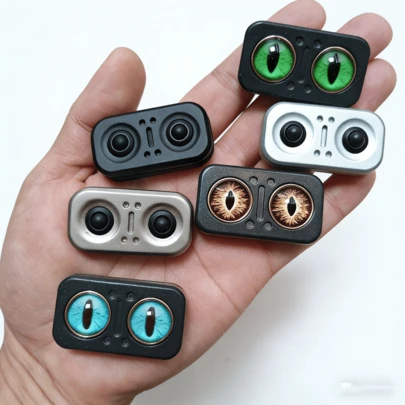 磁性金属旋转玩具——舒缓感官体验，有助于集中注意力，便携式EDC及办公桌玩具，适合男士，送给他的礼物/父亲的礼物