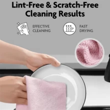 75 Pieces Of Ultra-Fine Fiber Cleaning Cloth - Super Absorbent Reusable Cleaning Cloth, 12 "X12" Scratch Resistant And Hairless, Suitable For Cars, Kitchens, Homes, Bathrooms, Offices - Multi-Purpose Cleaning Products, Multifunctional Cleaning Cloth, Textured Surface Cloth - 灰色 - 查看 7