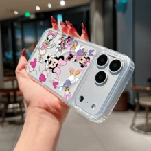 Disney Minnie Mouse & Daisy Duck Playful Collage Phone Case, Cute Minnie & Daisy In Various Fun Poses With Mickey Head Balloon Accents. Cover For IPhone 17, 16, 15, 14, 13, 12, And 11 Pro Models.. A Fun Gift For Family, Friends, Birthdays, Holidays, And Special Occasions. - 無色 - 查看 5