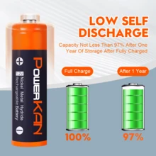 POWERKAN Rechargeable AA Battery Set (4/8pcs): 2100mAh 1.2V Ni-MH Batteries, Pre-Charged And Ready To Use, Stable And Long-Lasting Output - Ideal For Remote Controls, Clocks, Game Controllers, Microphones And Other Smart Devices - View 8