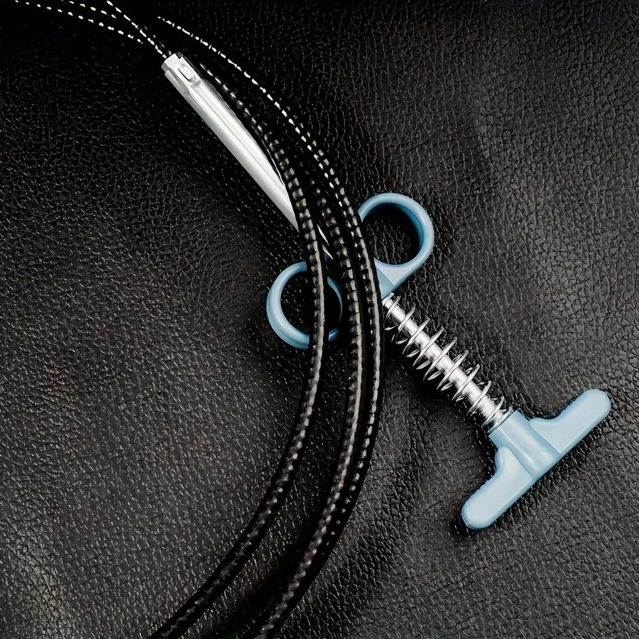 Car Door Opening Safety Airbag Tool, Equipped With Ergonomic Handle And Coiled Cable - Suitable For General Automotive, Window And Door Installation/Repair, Vehicle Maintenance, Precision Spring-Loaded Mechanism, Retractable Cable Design, Durable Material