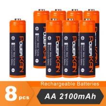 POWERKAN Rechargeable AA Battery Set (4/8pcs): 2100mAh 1.2V Ni-MH Batteries, Pre-Charged And Ready To Use, Stable And Long-Lasting Output - Ideal For Remote Controls, Clocks, Game Controllers, Microphones And Other Smart Devices - View 11