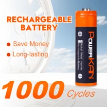 POWERKAN Rechargeable AA Battery Set (4/8pcs): 2100mAh 1.2V Ni-MH Batteries, Pre-Charged And Ready To Use, Stable And Long-Lasting Output - Ideal For Remote Controls, Clocks, Game Controllers, Microphones And Other Smart Devices - View 6