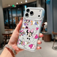 Disney Minnie Mouse & Daisy Duck Playful Collage Phone Case, Cute Minnie & Daisy In Various Fun Poses With Mickey Head Balloon Accents. Cover For IPhone 17, 16, 15, 14, 13, 12, And 11 Pro Models.. A Fun Gift For Family, Friends, Birthdays, Holidays, And Special Occasions. - 無色 - 查看 3
