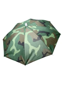 1pc Portable Umbrella Hat, Available In 3 Colors, Foldable Sun Protection Design, UV-Resistant, Raincoat Function. Colorful Party Hat, 69cm Size, Hands-Free, Unisex Funny Rainbow Beach Party Hat, Adjustable Size, Suitable For Outdoor Activities, A Practical And Fashionable Headwear Item. - Multicolor - View 10