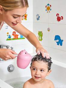 1 cái cốc nhựa hình hà mã để rửa mặt khi tắm cho bé, dùng để gội đầu và tắm cho bé. - Nhiều màu - Xem 3