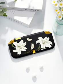Funda protectora con estampado de flor de lirio blanco, bolsa de almacenamiento, apta para Switch2 (2025)/Switch OLED/Switch NS/Lite, accesorios de consola de juegos de nueva generación Switch 2, funda protectora de batería extendida, mejor regalo para jugadores de SWITCH - Multicolor - Ver 10