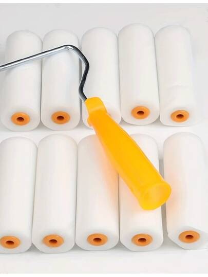 4-Inch Water-Based Paint Roller Set, Sponge Stippling Roller, Water-Based Paint Latex Paint Roller, Texture Finger Roller