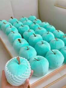 Cute Plush Apple Decor, Soft Squeezable Fruit Ornament, Suitable For Desktop, Room, Home, Party, Birthday Gift, Photo Prop - Selection Of Color - View 8