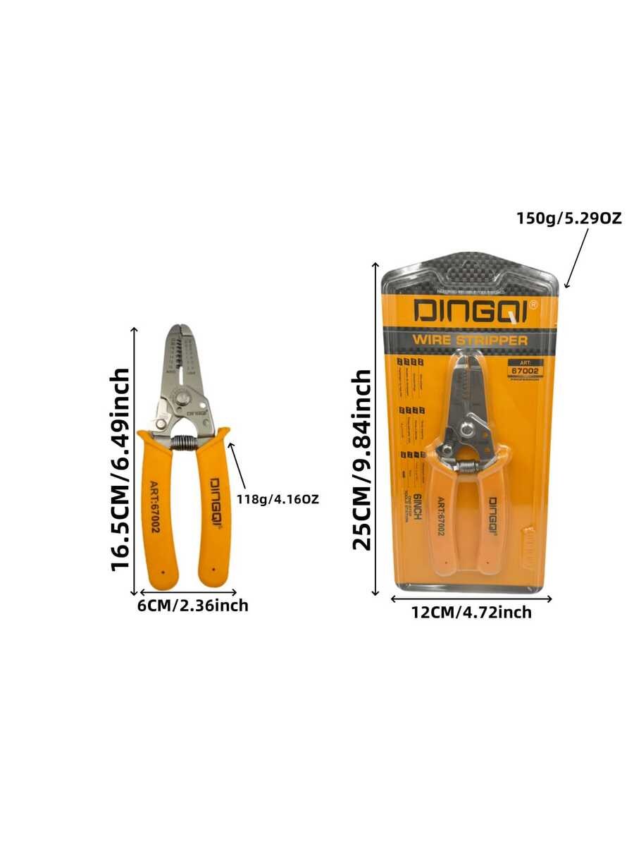 DINGQI 1 chiếc kìm điện đa năng, hàm răng cưa bằng thép carbon cao, kìm bấm đầu dây, kìm cắt dây, kìm bấm đầu dây, kìm tuốt dây, dụng cụ tuốt cáp, dụng cụ đấu dây, dụng cụ bấm đầu dây, thích hợp cho thợ điện và sử dụng trong gia đình. - Nhiều màu - Xem 1