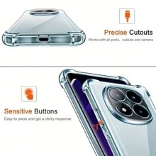 Ốp bảo vệ trong suốt chống rơi cho Reno15 (Toàn cầu), A6x (5G), C85 (5G), Hot 60i (5G), Galaxy S26 Ultra, S26 Plus, S26, Honor 400 Lite, 400 Pro, 400, Honor X9c, X7d, X9d, X5C PLUS, X5C, Magic 7 Lite, Note 15 Pro+, Note 15 Pro (5G), Note 15 5G, Note 15 4G, 15T 5G, 15T PRO 5G, Note 14 Pro+ 5G, Note 14 Pro 5G, Note 14 Pro 4G, Note 14 5G, A5 (173mm), A5, Note 13 Pro+, Note 13 Pro 5G, Note 13 Pro 4G, Note 13 5G Smartphones - Trong sáng - Xem 5