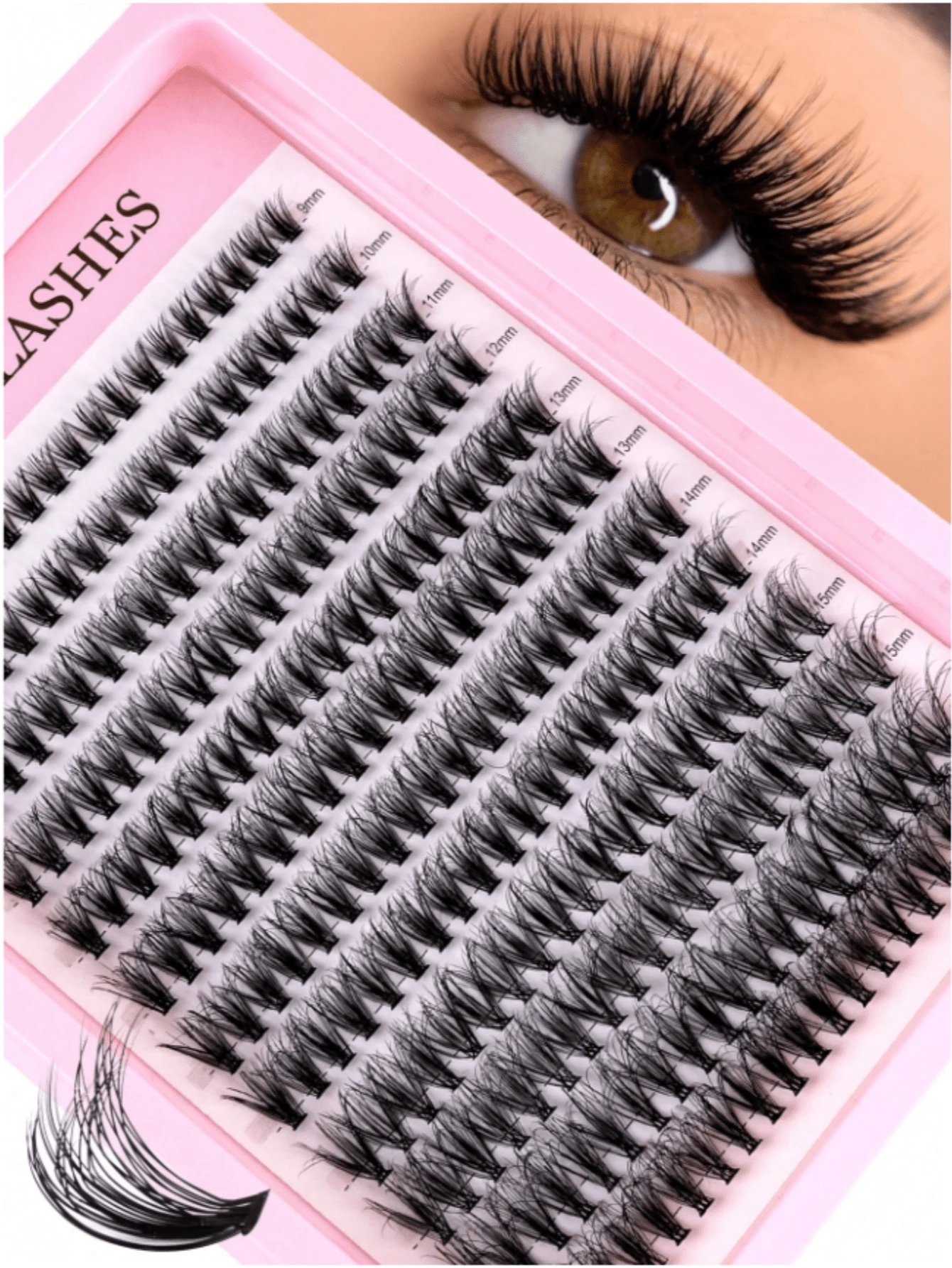 240 Cụm Lông Mi Giả Riêng L 9-16mm Tự Nối Mi Kiểu Đan Chéo Nhẹ Mềm Mịn Dùng Hàng Ngày Lông Mi Giả Dải Mỏng Tự Nhiên Lông Mi Cụm, Lông Mi Từng Miếng, Lông Mi Giả Riêng L 1 Miếng, Lông Mi Giả - C - Xem 1