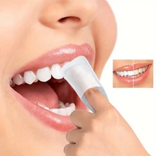 100 khăn lau răng vị bạc hà, khăn lau răng dạng ống tay, khăn ướt làm trắng răng, khăn ướt vệ sinh răng miệng. - Nhiều màu - Xem 9