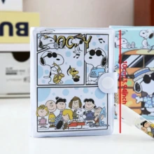 Bộ 1/2/4 cuốn sổ tay lớn hình chú cún Snoopy hoạt hình, kèm bút bi, sổ kẻ dòng màu trắng, nhật ký, sổ tay dễ thương cho bé gái, sổ ghi chép, văn phòng phẩm cho học sinh. - Nhiều màu - Xem 2