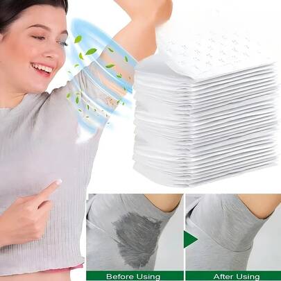 10/50/100/150 pièces Coussinets jetables absorbants pour les aisselles - Contrôle des odeurs, Tissu non tissé pour les loisirs en extérieur